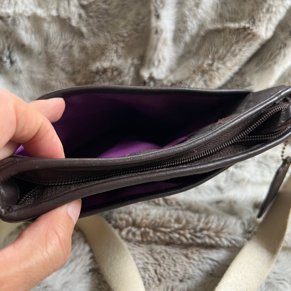 Coach Dark Brown Cross-Body Purse - Picture 6 of 6
